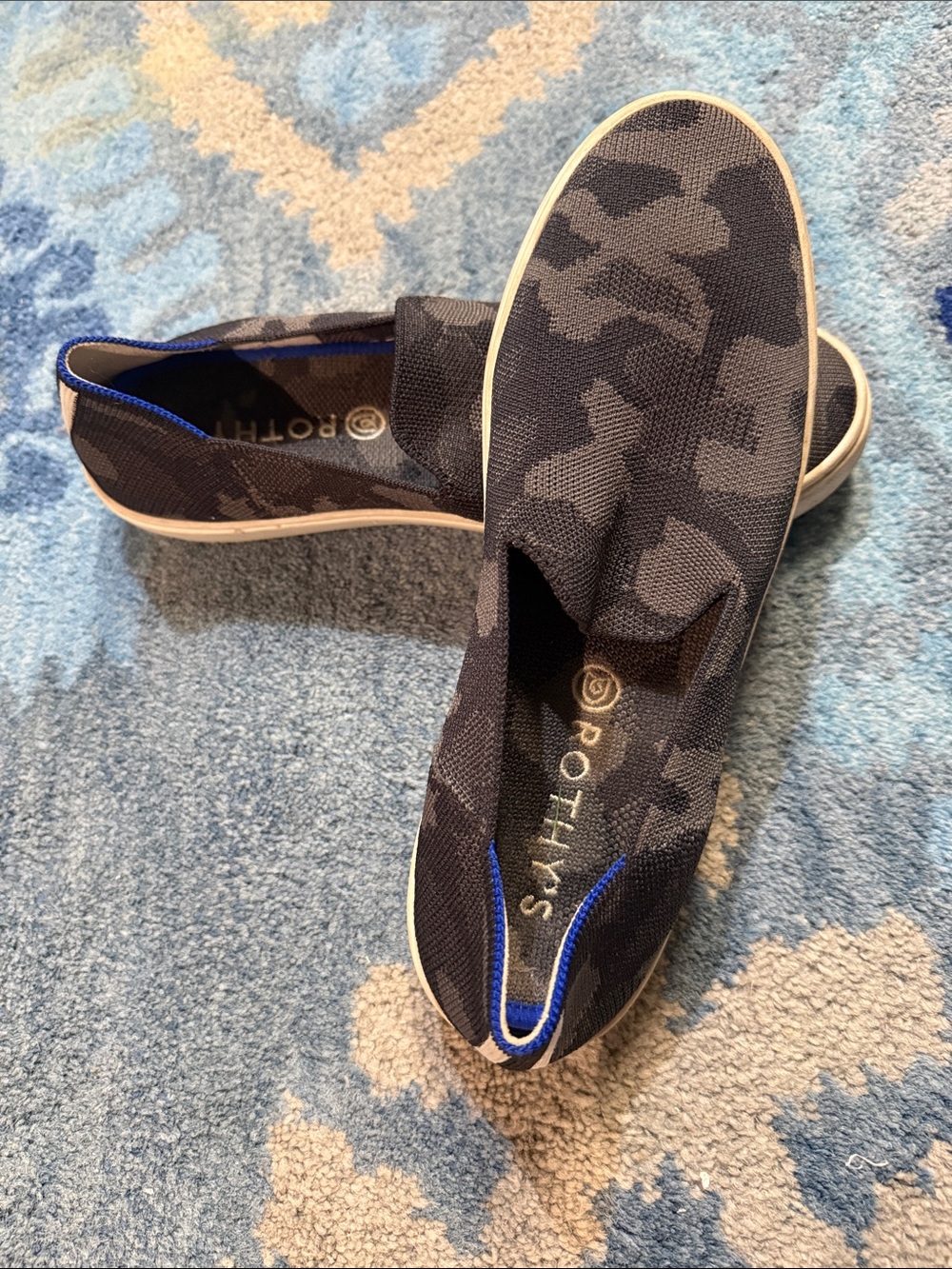 Rothy's Slip-On in Dark Navy Camo